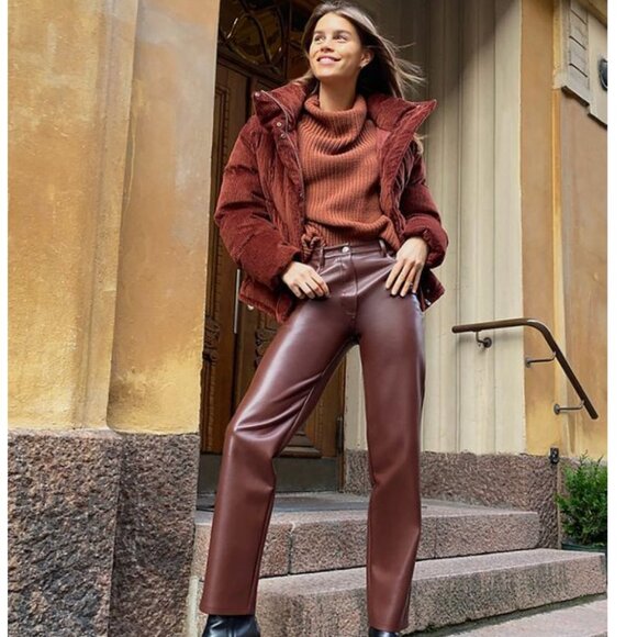 Wilfred THE MELINA™ PANT - Spiced Burgundy - Size 0 - NWT - Picture 1 of 9